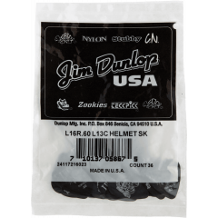 Dunlop Lucky 13 Series III, sachet de 36 #16 HelmetSkull, black, 0.60 mm - Vue 1