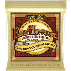 Ernie Ball Earthwood 80/20 bronze custom light /12 cordes 10-48 - Vue 1