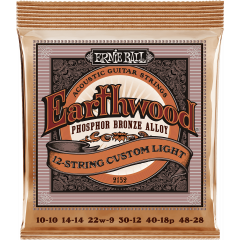 Ernie Ball Earthwood phosphore bronze custom light /12 cordes 10-48 - Vue 1