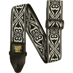 Ernie Ball Sangle jacquard Black Heart - Vue 1