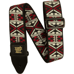 Ernie Ball Sangle Jacquard Primal Red - Vue 1