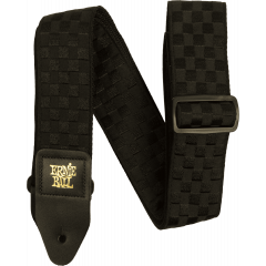 Ernie Ball Sangle Jacquard Black Checkers - Vue 1