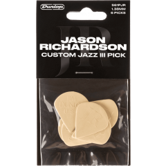 Dunlop Médiators Jason Richardson Custom Jazz III, Player's Pack de 6 - Vue 1