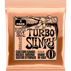 Ernie Ball Cordes Turbo Slinky 9,5-46 - pack de 3 - Vue 1
