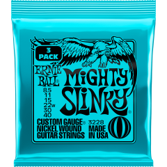 Ernie Ball Cordes Mighthy Slinky 8,5-40 - pack de 3 - Vue 1