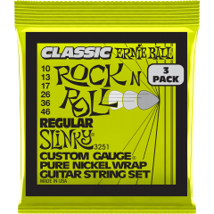 Ernie Ball Cordes Classic RnR Regular Slinky 10-46 - pack de 3 - Vue 1
