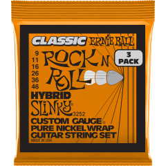 Ernie Ball Cordes Classic RnR Hybrid Slinky 9-46 - pack de 3 - Vue 1