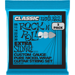 Ernie Ball Cordes Classic RnR Extra Slinky 8-38 - pack de 3 - Vue 1