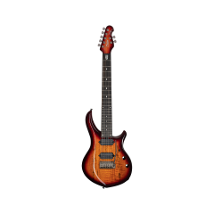 Sterling MAJ270-XSM, John Petrucci Majesty Signature, micros Di Marzio, 7 cordes, Blood Orange Burst - Vue 1