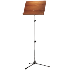 K&M Pupitre d'orchestre chromé plateau bois haut - Vue 1
