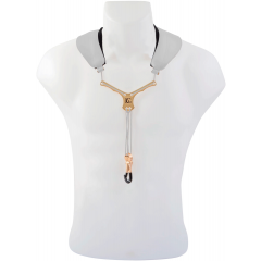 BG Cordon Yoke Zen Blanc pour saxo - Mousqueton métal - Vue 1