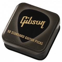 Gibson Accessories Médiators Standard Tin Picks, pack de 50, Heavy - Vue 1