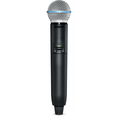 Shure GLXD2+/B58 Micro émetteur main BETA 58A pour système sans-fil numérique GLX-D+ - Vue 1