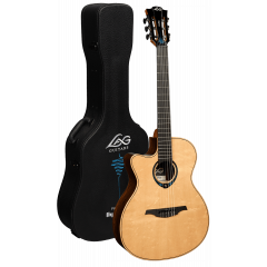 Lâg TNLHV30ACE HyVibe 30 Nylon Gaucher Auditorium Cutaway Electro - Vue 1