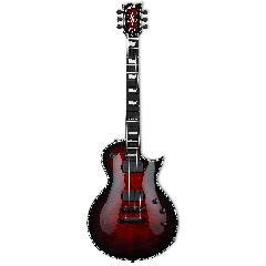 ESP E-II Eclipse Quilted Maple Fluence See Thru Black Cherry Sunburst - Vue 1