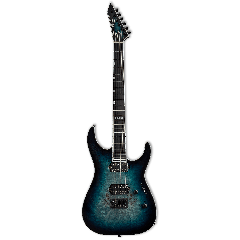 ESP E-II M-II Hipshot Burl Maple Mercury Blue Burst - Vue 1