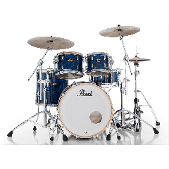 Pearl Masters Maple Gume Rock 4 fûts GyroLock L Rod Custom Blue Abalone - Vue 1