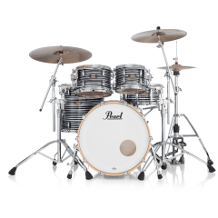 Pearl Masters Maple Gume Rock 22" 4 fûts GyroLock L Rod Custom Black Oyster Swirl - Vue 1