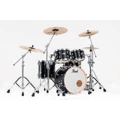 Pearl Professional Maple Fusion 4 fûts Matte Caviar Black - Vue 1
