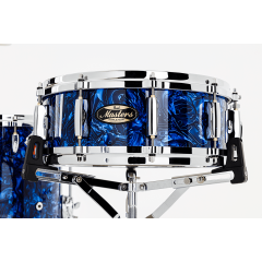 Pearl Caisse claire Masters Maple Gum 14 x 6,5" Custom Blue Abalone - Vue 1