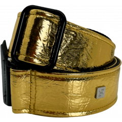 GET'M GET'M Sangle 2" Distressed Vernice Gold - Vue 1