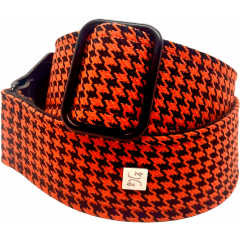 Get'M Get'M Sangle 2" Fly Hounds Tooth Orange - Vue 1