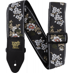 Ernie Ball Sangle Jacquard White Blossom - Vue 1