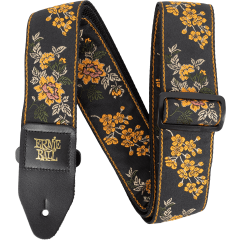 Ernie Ball Sangle Jacquard Tangerine Blossom - Vue 1