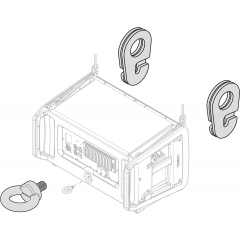QSC Pro audio Kit montage pour enceintes L Class LA108/112 - Vue 1