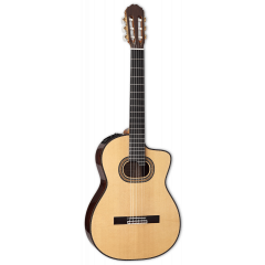 Takamine DH90 Hirade Classique, cutaway électro-acoustique, Natural - Vue 1