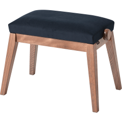 K&M 13945 Banquette piano en velours noir - Vue 1