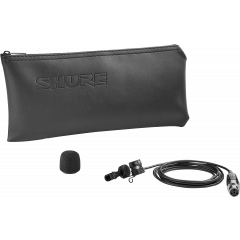 Shure Micro cravate compact noir cardioïde - connecteur TQG - Vue 1