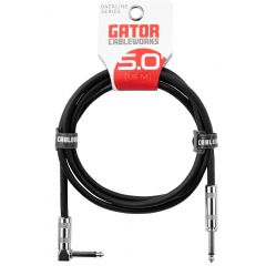 Gator Cableworks Câble instrument série Backline 1,5 m droit / coudé - Vue 1