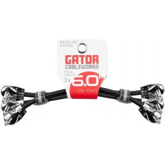 Gator Cableworks Câble patch série Backline 15 cm - pack 3 pcs - Vue 1