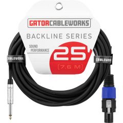 Gator Cableworks Câble haut-parleur série Backline 7,5m jack / speakON - Vue 1
