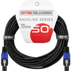 Gator Cableworks Câble haut-parleur série Backline 15 m speakON - Vue 1