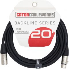 Gator Cableworks Câble microphone série Backline 6 m XLR - Vue 1