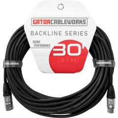 Gator Cableworks Câble microphone série Backline 9 m XLR - Vue 1