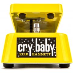 Dunlop Kirk Hammett Cry Baby Wah Yellow Sparkle Edition - Vue 1