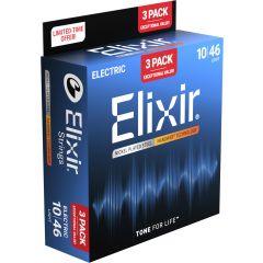 Elixir Pack de 3 jeux Electric Nanoweb 10-46 Light - Vue 1