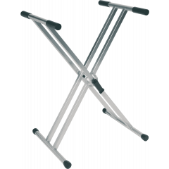 RTX RX140-T Stand clavier X double à rotule crantée - titane - Vue 1