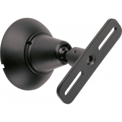 Euromet Fixation murale ronde nylon noire - Vue 1