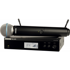 Shure BLX24R/B58 Système sans fil rackable avec micro voix BETA 58A - M17 - Vue 1