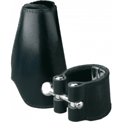 Vandoren Ligature cuir clarinette Sib allemande + couvre-bec cuir - Vue 1