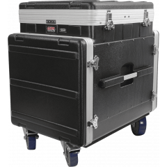 Gator Polyéthylène 19" GRC 12 U pour le top et 10 U pour le côté avec des roulettes - Vue 1