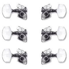 Yellow Parts Mécaniques ind. chromées double trou - lot de 6 (3+3) - Vue 1