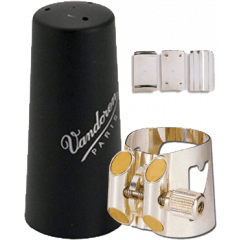 Vandoren Ligature Optimum clarinette basse + couvre-bec plastique - Vue 1