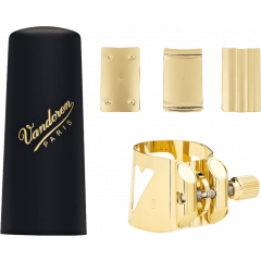 Vandoren Ligature Optimum saxo ténor + couvre-bec plastique - Vue 1