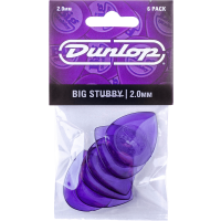 Dunlop Big Stubby 2,00mm sachet de 6 - Vue 1