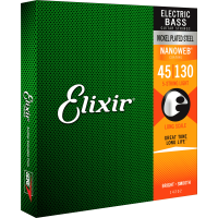 Elixir Bass Nanoweb 5 cordes Light 45-130 - Vue 1